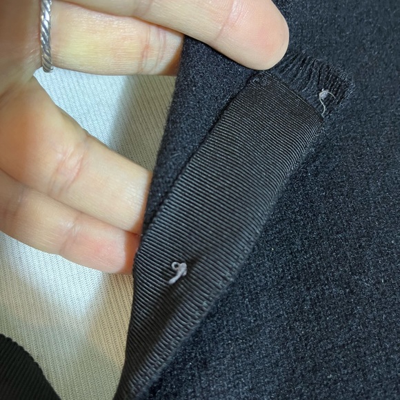 Vintage 90s LORD & TAYLOR 2-Ply Cardigan Cashmere Ink Black ButtonFront Timeless - Picture 10 of 16